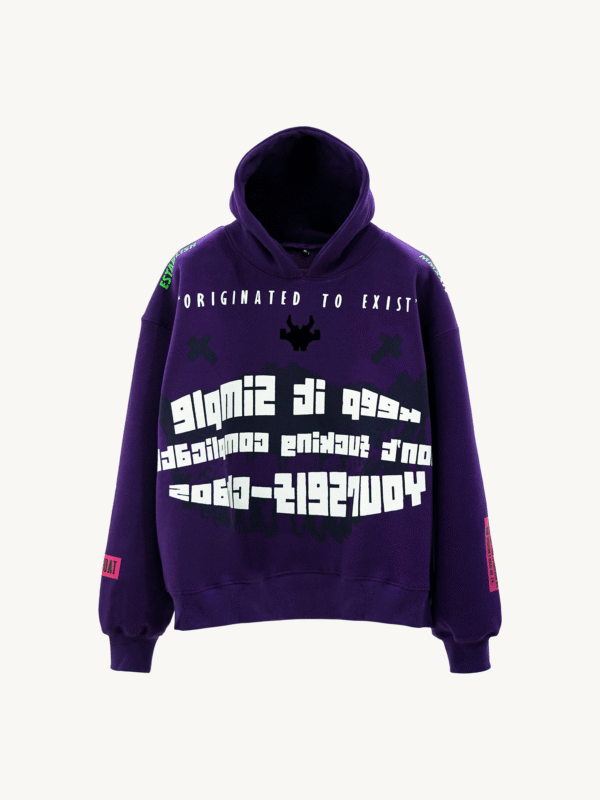 HYPOCRITE PURPLE HOODIE [UNISEX] - Image 3