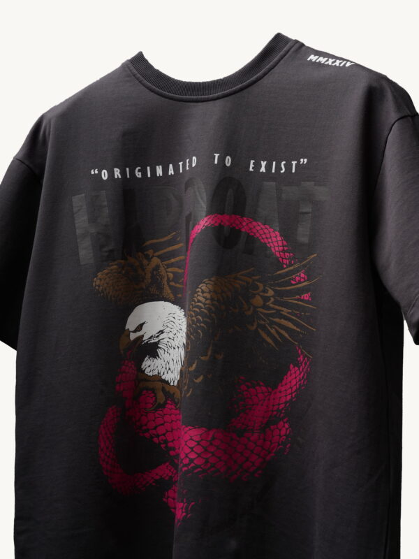 Snagle T Shirt Closeup – Cotton Texture & Screen Print Details