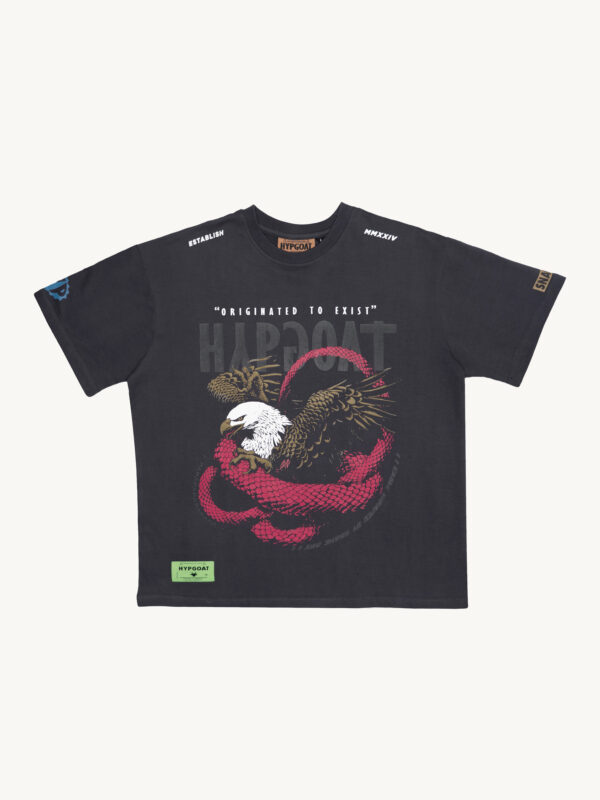 Snagle Oversized T Shirt – Flat Lay Front View | Baggy Fit Unisex Tee