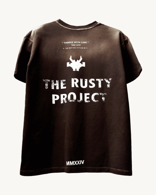 Washed T Shirt detailing brown streetwear screen print Hypgoat